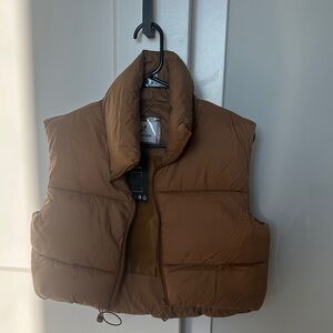 Brown Puffer Vest